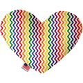 Mirage Pet Products Rainbow Fun Stripes Canvas Heart Dog Toy 8 in. 1114-CTYHT8